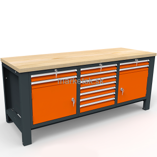 Dielenský stôl PROFI MAX PM607 - 200 x 70 x 85/90 cm